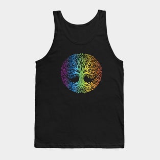 Tree of Life Chakra Rainbow Design Tank Top